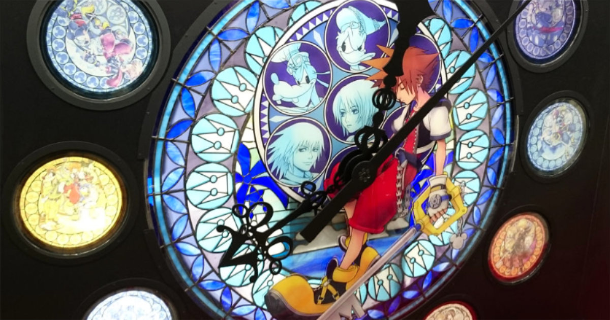 キングダムハーツ 15周年 新宿メトロプロムナード メモリアルステンドグラスクロック