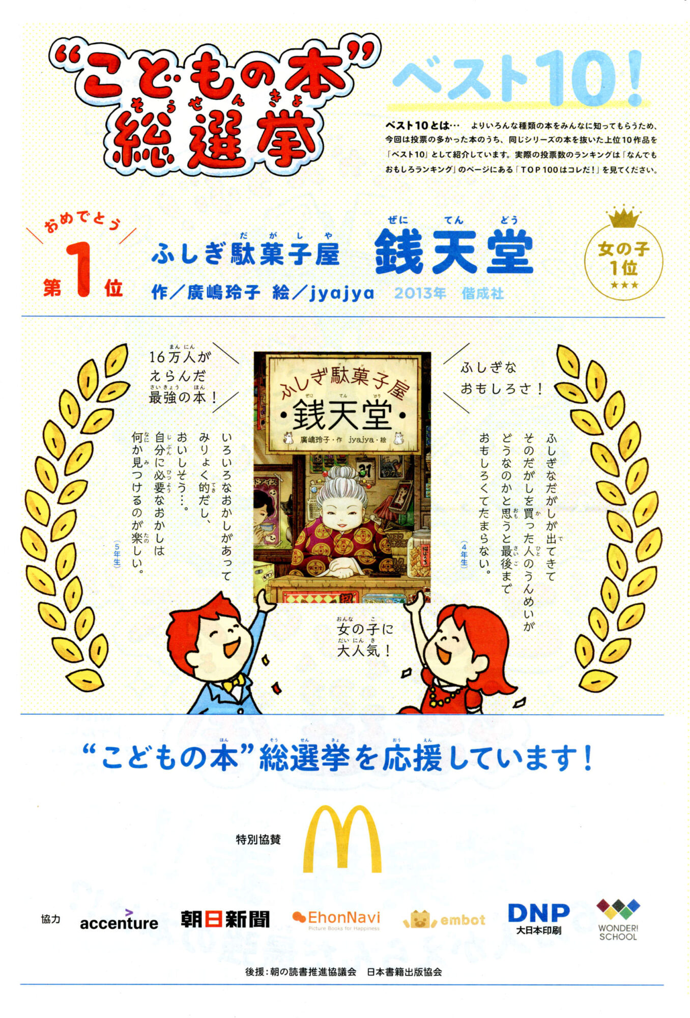 第3回 小学生が選ぶ！こどもの本総選挙 新聞 タブロイド紙 ヨシタケシンスケ