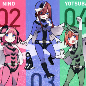 五等分の花嫁 戦隊大失格 コラボクリアファイル