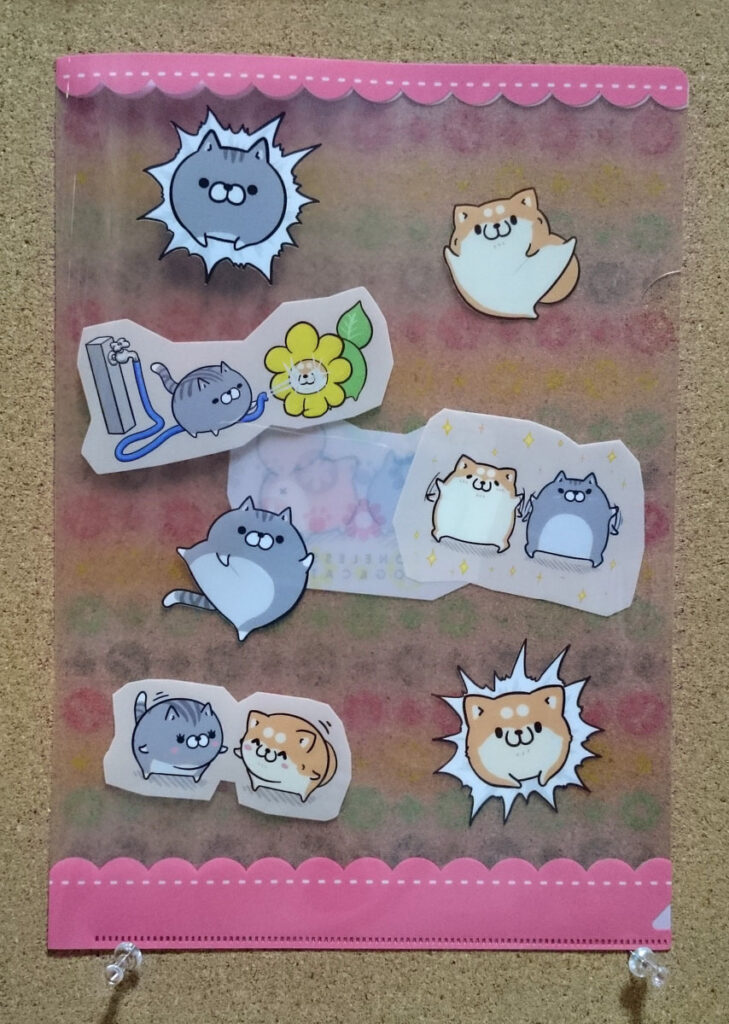 ボンレス犬とボンレス猫 クリアファイル セブンイレブン