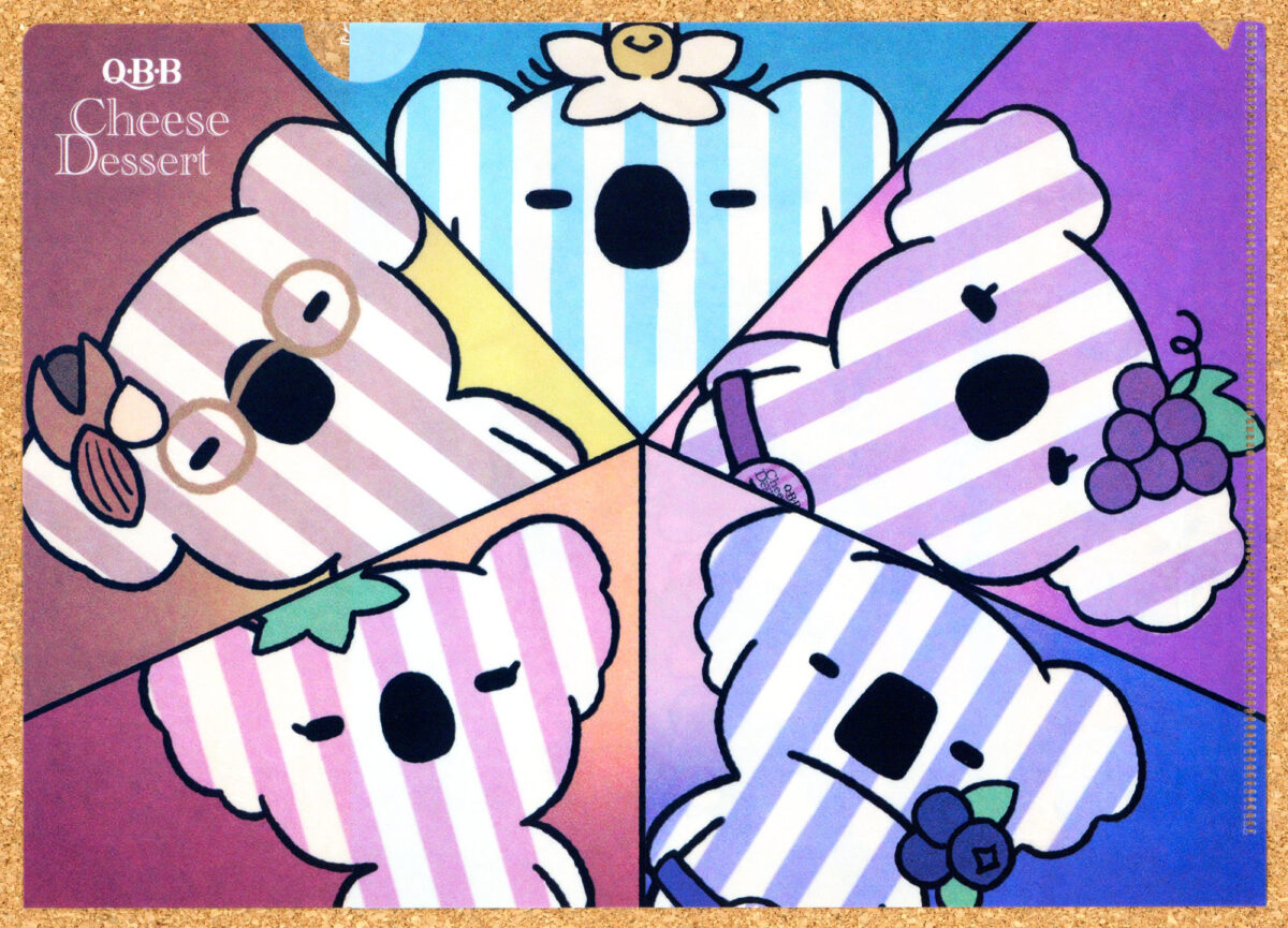 QBB Q･B･B チーズデザート戦隊 コバラヘリーノズ クリアファイル 六甲バター コアラ 6Pチーズ