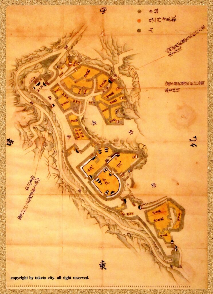 豊後岡城絵図 岡城跡 大分県竹田市 お城EXPO2019 岡城クリアファイル