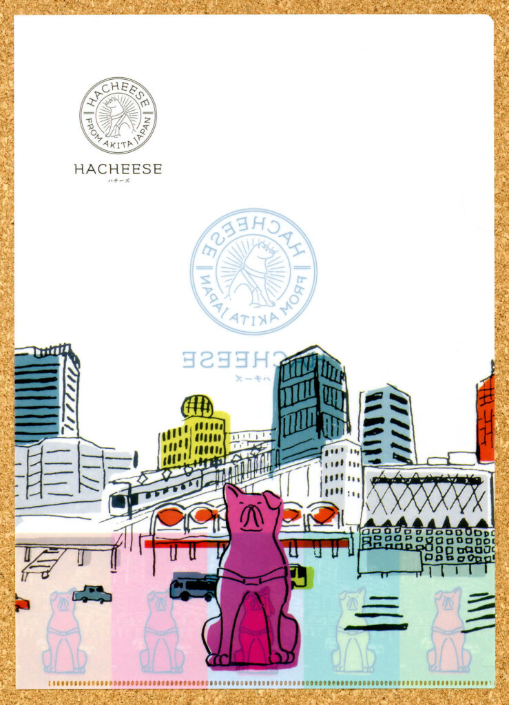 HACHEESE ハチーズ クリアファイル ハチ公 渋谷 秋田犬