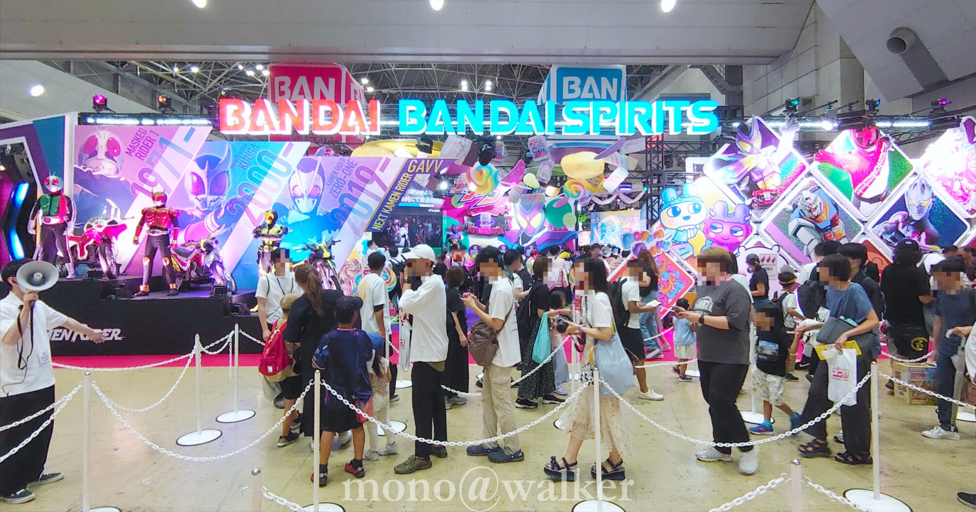 東京おもちゃショー2024 東京ビッグサイト 西展示棟 日本玩具協会 バンダイ バンダイスピリッツ 仮面ライダー ガンダム ウルトラマン プリキュア