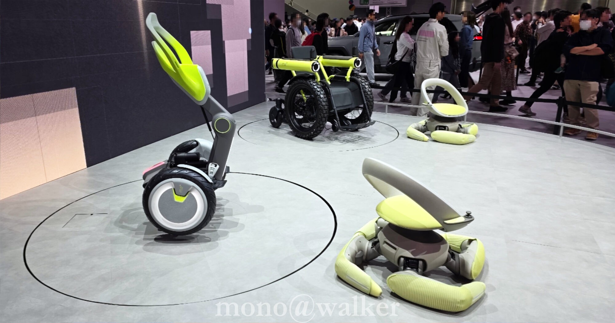 ジャパンモビリティショー2025 JMS2025 東京ビッグサイト 日本自動車工業会 電気自動車 コンセプトカー トヨタ 四足歩行モビリティ walkme boostme challengeme