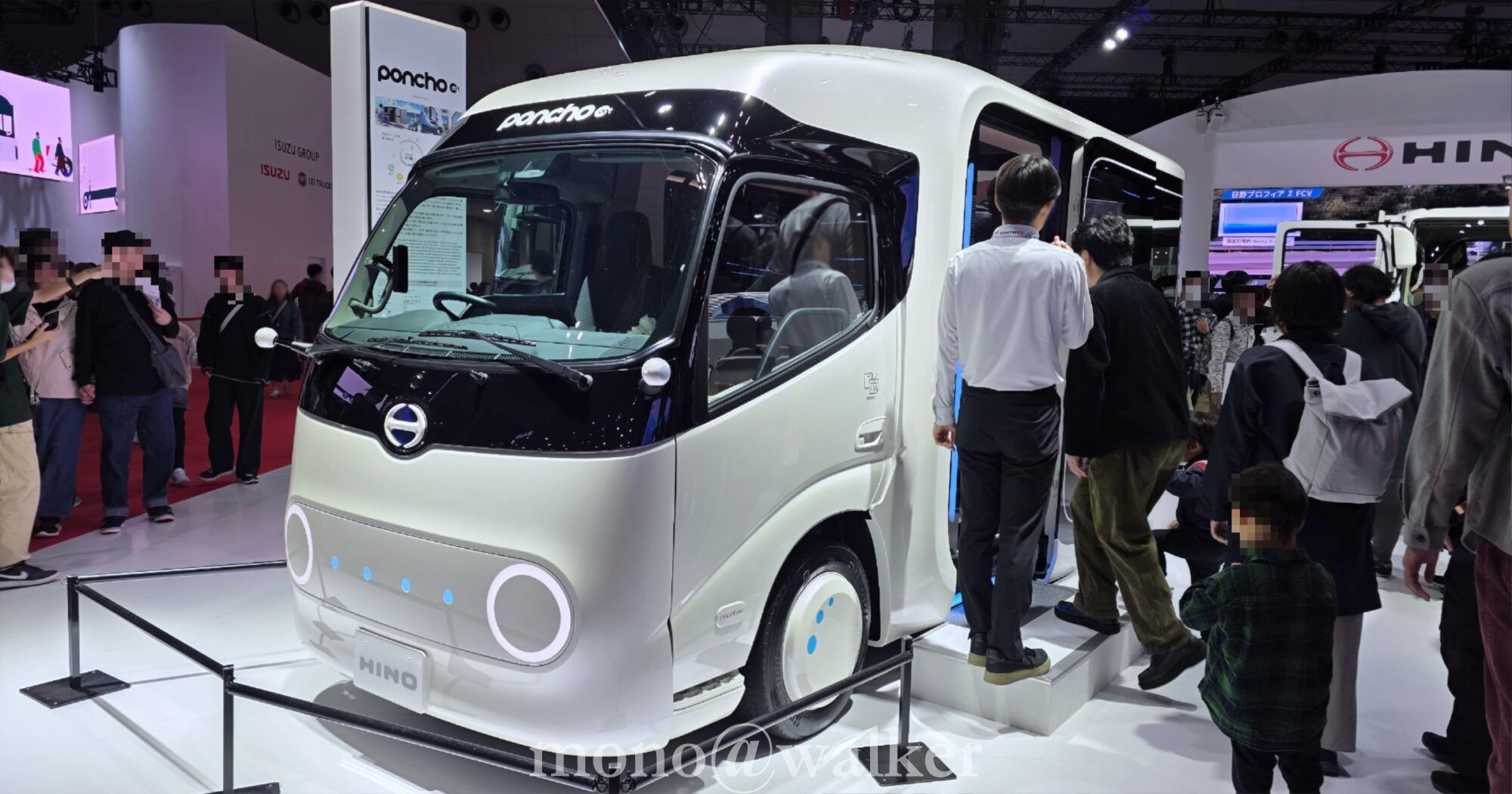 ジャパンモビリティショー2025 JMS2025 東京ビッグサイト 日本自動車工業会 電気自動車 コンセプトカー 日野自動車 ポンチョドット 日野デュトロZ EV 小型BEV路線ノンステップバス