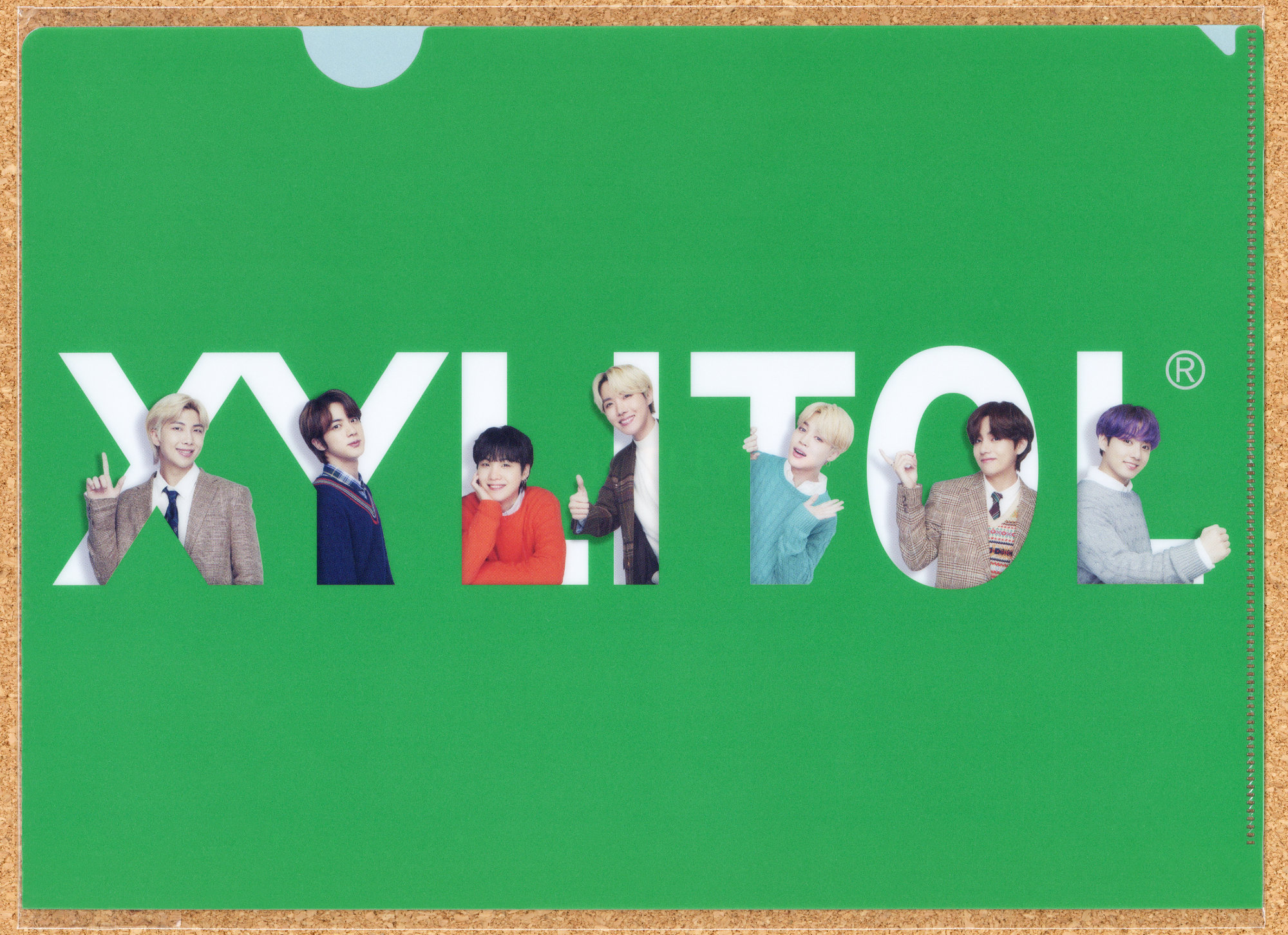 XYLITOL キシリトール ロッテ ガム 懸賞 当選品 BTS SmiletoSmile キャンペーン 第1弾 クリアファイル 2枚組 防弾少年団 キム・ソクジン チョン・ホソク キム・ナムジュン パク・ジミン キム・テヒョン チョン・ジョングク Butter